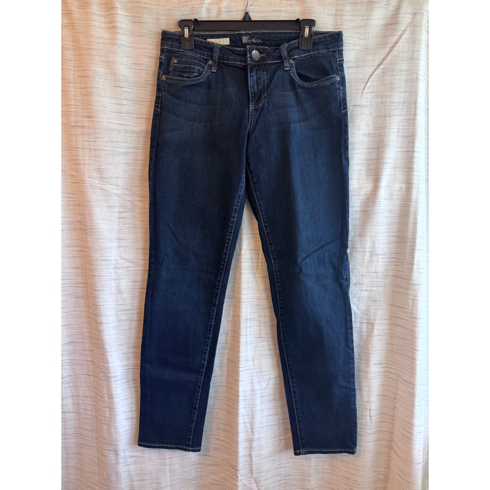 KUT from the Kloth Diana Skinny Jeans Dark Wash Indigo Denim Size 8